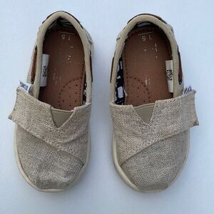 Toms Toddler Boy Canvas Slip-On Shoes Sz 5